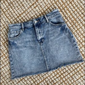Pacsun Light Wash Denim Skirt